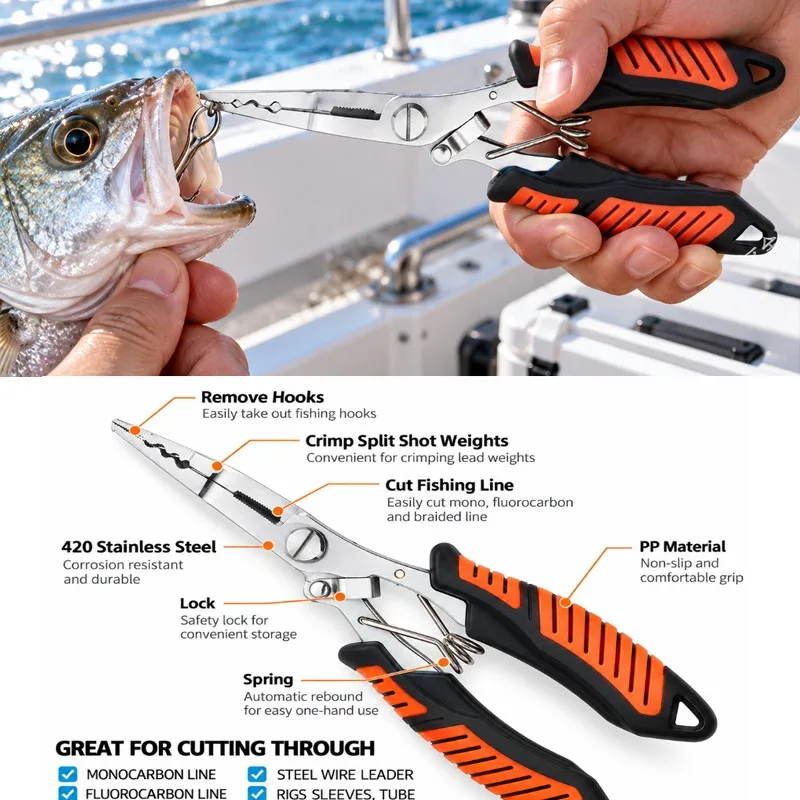 プロ仕様の多機能フィッシングプライヤーセット。魚の口を挟むた - Fishing Equipment Carp のレビューと価格