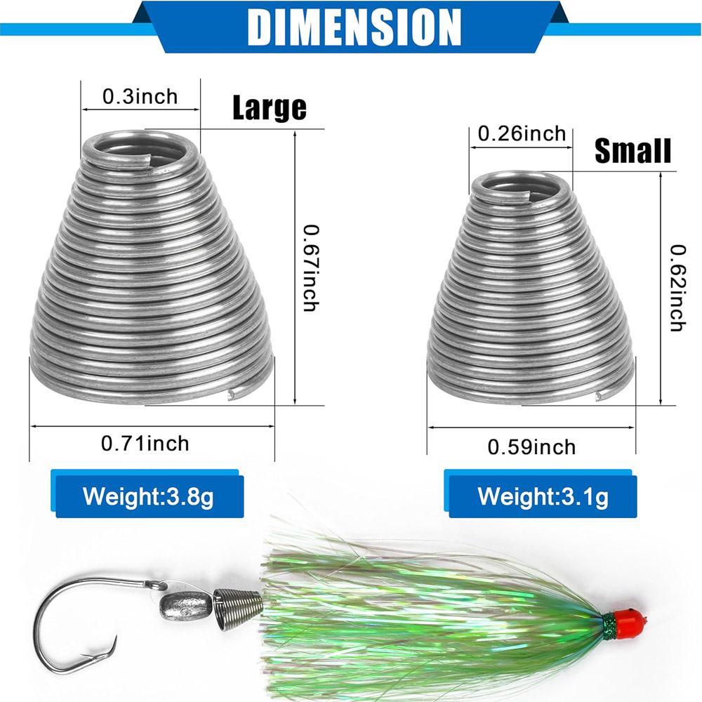 Ballyhoo-釣り用ベイトリギングスプリング,20個,ス - Fishing Equipment Carp のレビューと価格
