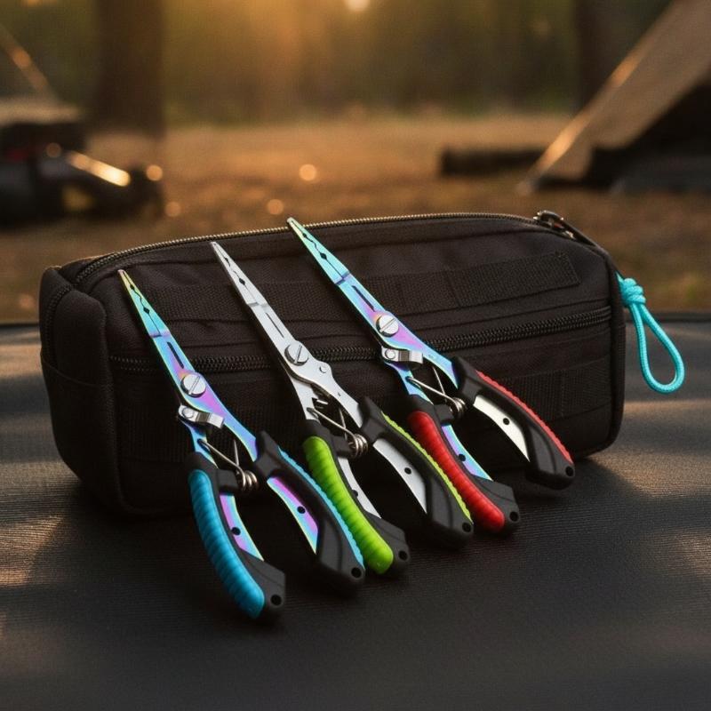 1個入り 多機能釣り用プライヤー、ステンレス製、チタンカラー - Fishing Equipment Cheap のレビューと価格