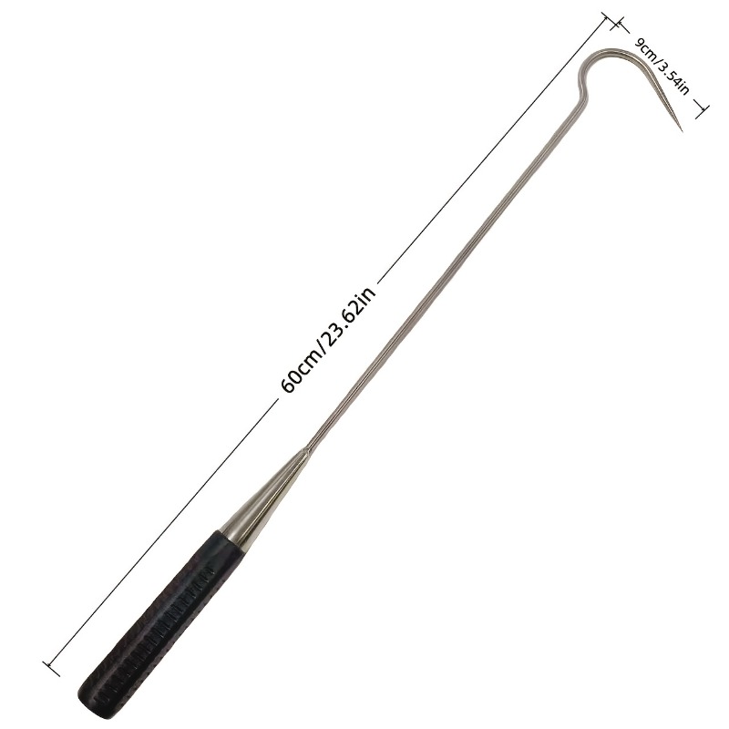 1Pc 釣りガフフック 60 センチメートルステンレス鋼ロン - Fishing Equipment Essentials のレビューと価格