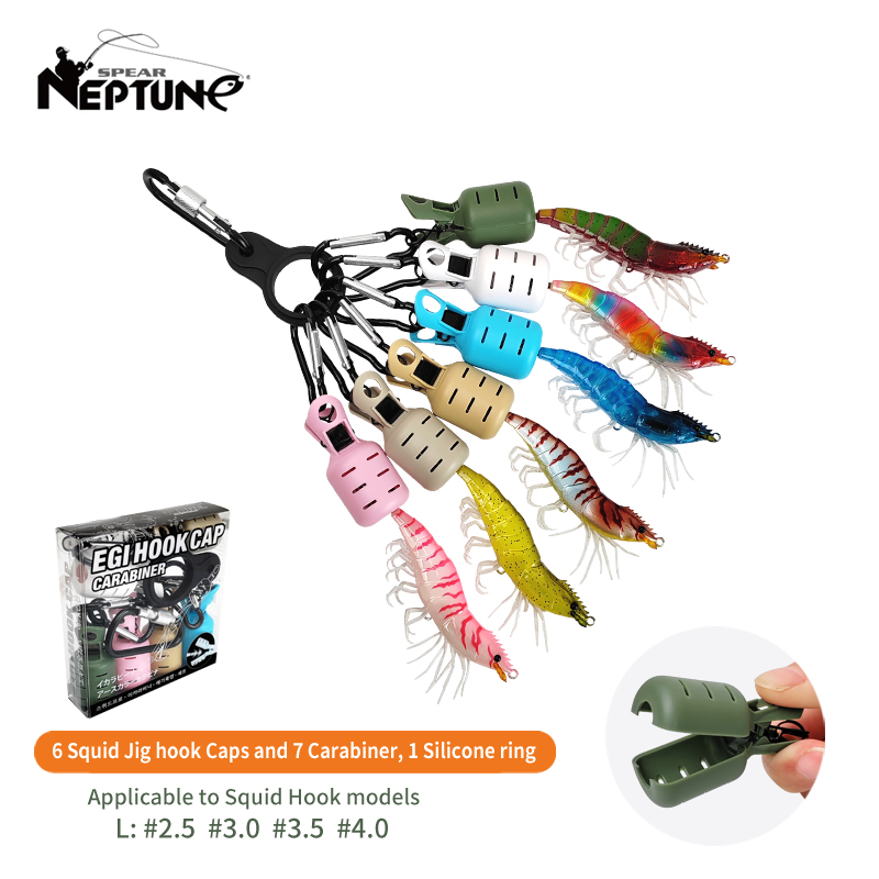 新型イカ釣り餌保護カバー6個の網足タコフックカバーイカ傘餌キ - Fishing Equipment Carp のレビューと価格